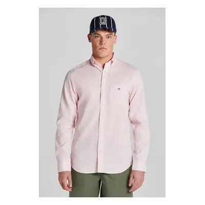 KOŠILE GANT REG HONEYCOMB TEXTURE SHIRT LIGHT PINK