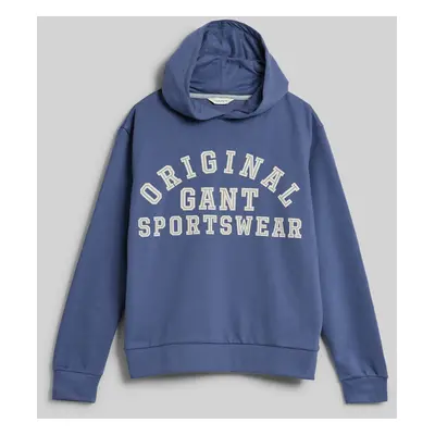 MIKINA GANT ORIGINAL SPORTSWEAR SWEAT HOODIE WASHED BLUE