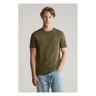 TRIČKO GANT TEXTURE SS TSHIRT JUNIPER GREEN