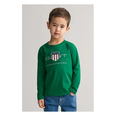 TRIČKO GANT ARCHIVE SHIELD LS T-SHIRT JUNIPER GREEN