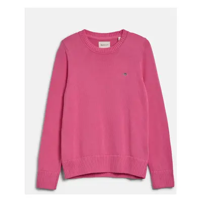 SVETR GANT CLASSIC COTTON C-NECK CANDY PINK