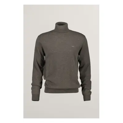 ROLÁK GANT CTN/WO ROLLNECK DARK HAZELNUT MELANGE