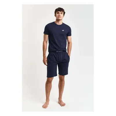 PYŽAMO GANT PAJAMA SET T-SHIRT AND SHORTS EVENING BLUE