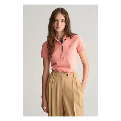 POLOKOŠILE GANT CONTRAST COLLAR SS PIQUE POLO PEACHY PINK