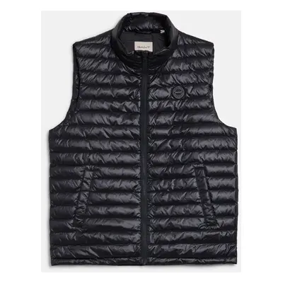 VESTA GANT SHINY LIGHT PADDED DOWN VEST BLACK