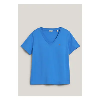 TRIČKO GANT REG SHIELD SS V-NECK T-SHIRT PERFECT BLUE