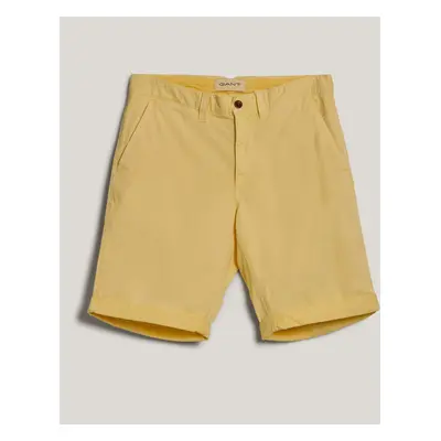 ŠORTKY GANT WASHED COTTON CHINO SHORTS LEMONADE YELLOW