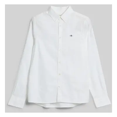 KOŠILE GANT SHIELD OXFORD BD SHIRT WHITE