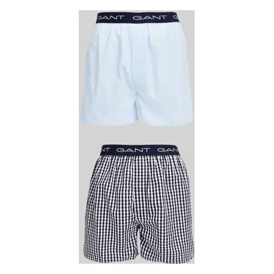 PYŽAMOVÉ ŠORTKY GANT GINGHAM AND STRIPE BOXER SH 2-PACK CLASSIC BLUE