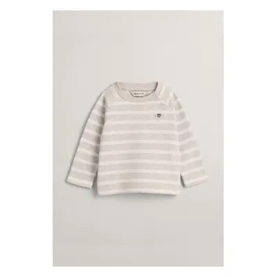 TRIČKO GANT STRIPED LS RAGLAN TOP SEED MELANGE