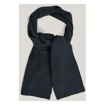 ŠÁLA GANT FINE KNIT WOOL SCARF CHARCOAL MELANGE