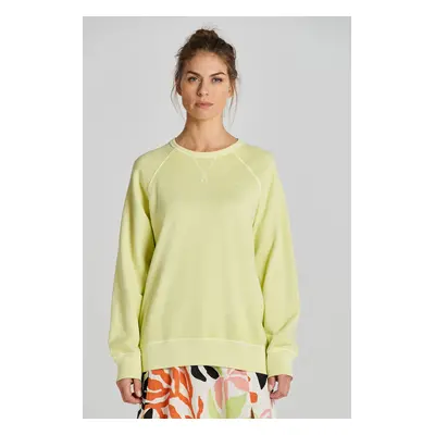 MIKINA GANT REL SUNFADED C-NECK SWEAT PASTEL LIME