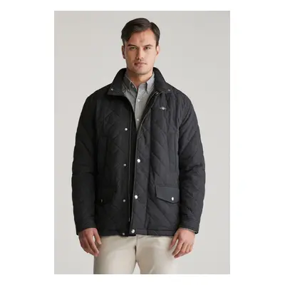 BUNDA GANT QUILTED WINDCHEATER MID JACKET BLACK