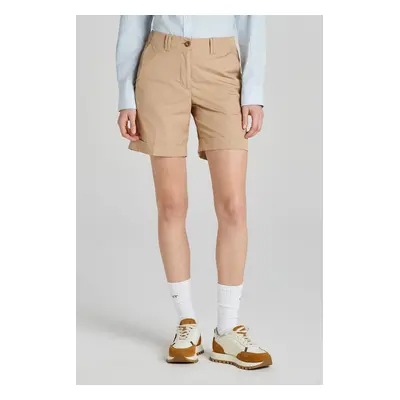 ŠORTKY GANT REL LIGHTWEIGHT CHINO SHORTS DARK KHAKI