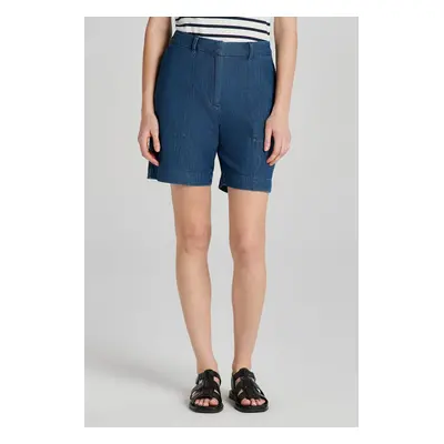 ŠORTKY GANT REL CHAMBRAY SHORTS DARK BLUE