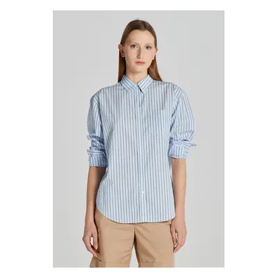 KOŠILE GANT REL STRIPED POPLIN SHIRT COLLEGE BLUE