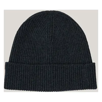 ČEPICE GANT FINE KNITTED WOOL BEANIE CHARCOAL MELANGE