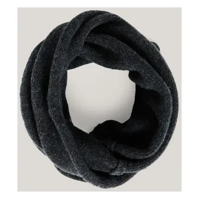 ŠÁLA GANT WOOL KNITTED SNOOD CHARCOAL MELANGE