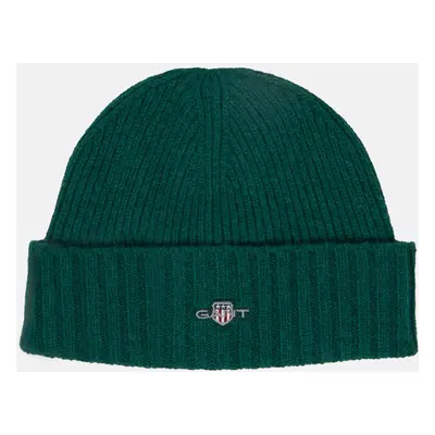 ČEPICE GANT SHIELD WOOL BEANIE DEEP FOREST