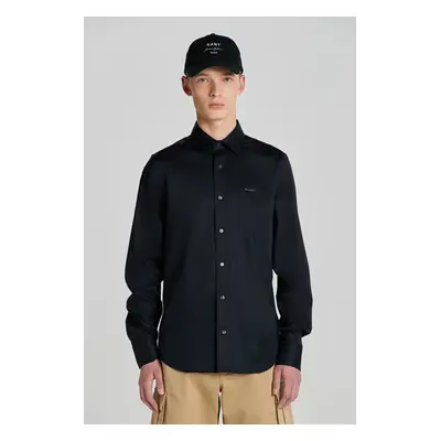 KOŠILE GANT SLIM SATEEN SHIRT BLACK