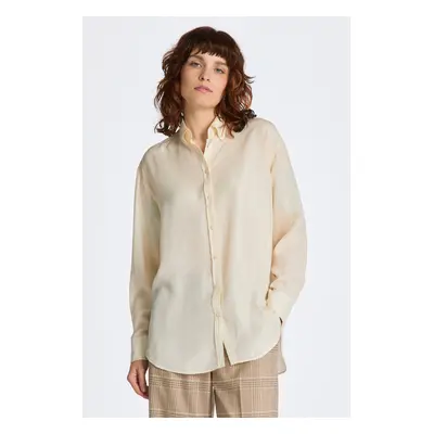 KOŠILE GANT RELAXED SILK SHIRT LINEN