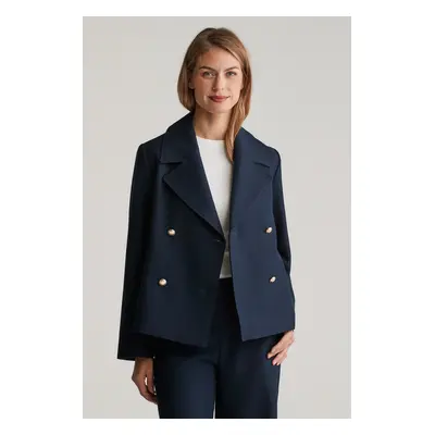 KABÁT GANT TEXTURE LIGHT PEACOAT EVENING BLUE