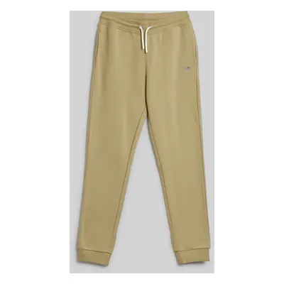 TEPLÁKY GANT SHIELD SWEAT PANT BEIGE GREEN