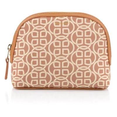 KOSMETICKÁ TAŠKA GANT G PATTERN FABRIC MAKE UP BAG CARAMEL BEIGE