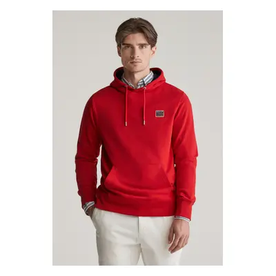 MIKINA GANT CONTRAST SWEAT HOODIE RUBY RED