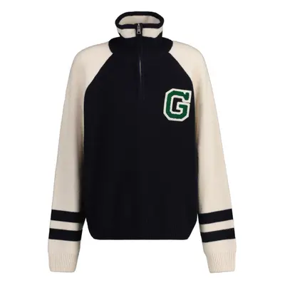 SVETR GANT GANT VARSITY KNITTED SWEATER EVENING BLUE