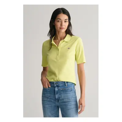 POLOKOŠILE GANT SLIM SHIELD SS PIQUE POLO PASTEL LIME