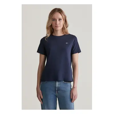 TRIČKO GANT REG SHIELD SS T-SHIRT EVENING BLUE