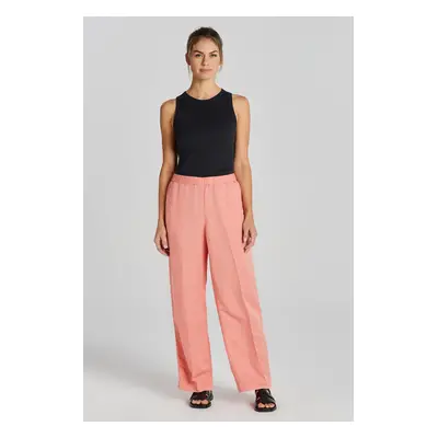 KALHOTY GANT REL LINEN BLEND PULL ON PANTS PEACHY PINK