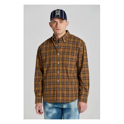 KOŠILE GANT REL TEXTURE CHECK SHIRT CORAL APRICOT