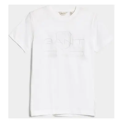 TRIČKO GANT TONAL SHIELD T-SHIRT WHITE