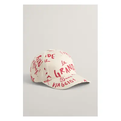 KŠILTOVKA GANT TEXT PRINTED CAP CREAM