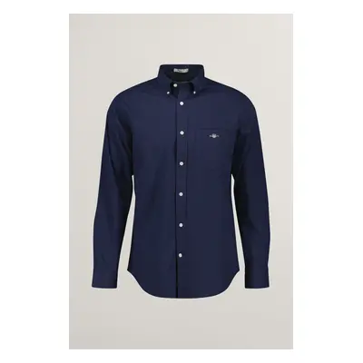 KOŠILE GANT REG MICRO PRINT SHIRT EVENING BLUE