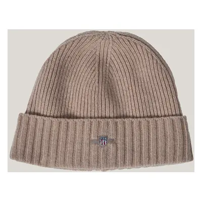 ČEPICE GANT UNISEX. SHIELD WOOL BEANIE DRY SAND