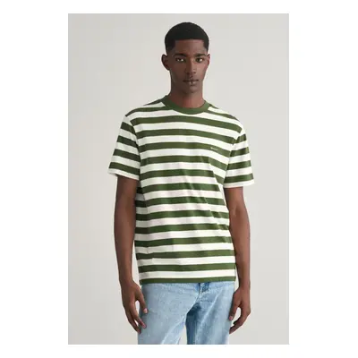 TRIČKO GANT STRIPE SS T-SHIRT PINE GREEN