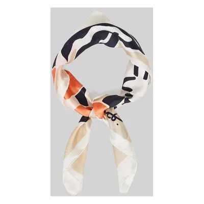 ŠÁTEK GANT PALM PRINT SILK SCARF EGGSHELL