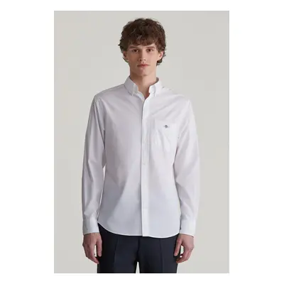 KOŠILE GANT REG CLASSIC POPLIN SHIRT WHITE