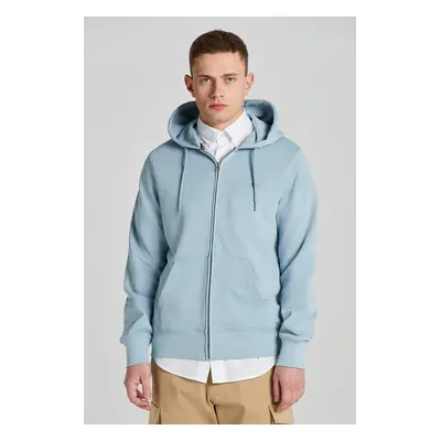 MIKINA GANT REG SHIELD FULL ZIP HOODIE DOVE BLUE