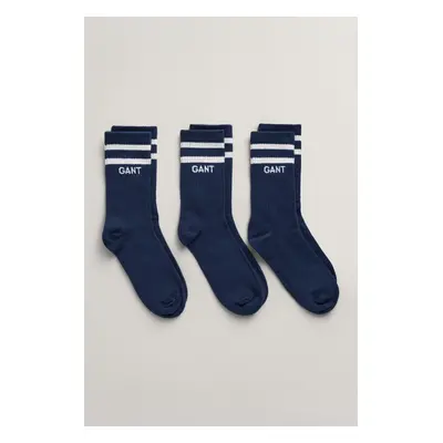 PONOŽKY GANT SPORT SOCKS 3-PACK EVENING BLUE