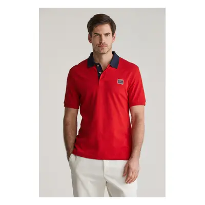 POLOKOŠILE GANT CONTRAST SS POLO RUBY RED