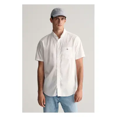 KOŠILE GANT REG POPLIN SS SHIRT WHITE