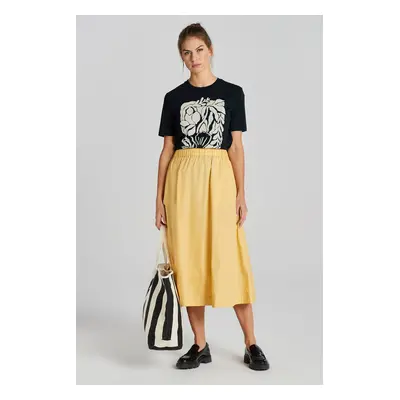 SUKNĚ GANT LIGHTWEIGHT CHINO SKIRT DUSTY YELLOW