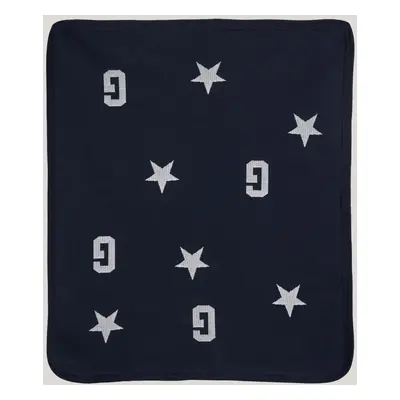 DEKA GANT KNITTED BLANKET EVENING BLUE