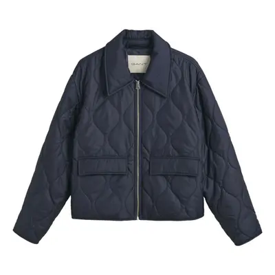 BUNDA GANT QUILTED COLLARED JACKET EVENING BLUE