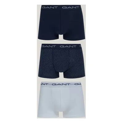 SPODNÍ PRÁDLO GANT MICRO DOT TRUNK 3-PACK EVENING BLUE