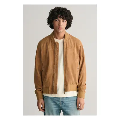 BUNDA GANT SUEDE BOMBER JACKET DARK KHAKI